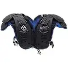 Schutt Sports T-Flex Youth Shoulder Pad, Black/Neon Blue, Large