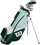 Wilson Golf Pro Staff SGI Half Set, Golf Club Set for Women, Right-Handed, Suitable for Beginners and Advanced Players, Graphite, Light blue/Green, WGG150003