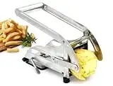 Impeccable Culinary Objects (ICO) Potato Chipper And French Fry Cutter Includes Two Stainless Steel Sharp Blades And Secure Suction Base