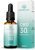 Amiredita CBD Öl 30% Breitspektrum - Deutsche Qualitätsmarke, laborgeprüft, zertifiziert - Premium CBD Tropfen mit 30 Prozent Cannabidiol Öl in Hanföl - CBD Oil, Cannabis Öl aus CBD Blüten, 10ml