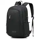 XQXA Mochila Antirrobo Impermeable Mochila Portatil 15.6 Pulgadas Mochila Hombre con Puerto de Carga USB Mochila Backpack para el Laptop para Ordenador del Negocio Trabajo Diario Viaje-Negro