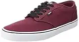 Vans Men's Atwood Sneaker, White Canvas Oxblood White, 7