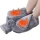 WARMTUYO Chauffe-pieds, Bouillotte de 2L avec Housse en Peluche Douce, Chauffe-mains Chauffe Pied pour Hommes et Femmes, Bouillotte Peluche avec Semelle Antidérapante Durable