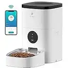 PETLIBRO Automatic Cat Feeders, Cat Food Dispenser with Desiccant Bag for Pet Dry Food, Timed Cat Feeder 1-4 Meals per Day with Stainless Steel Bowl, Voice Recorder, 4L for Cats Dogs Pets