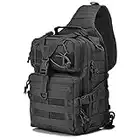 OUTLEYNY Men's Tactical Sling Bag Small Sling Backpack Military Rover Shoulder Bag Molle Assault Range Bag for Outdoor