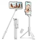 Selfie Stick bluetooth handy stativ tripod stativ für smartphone,4 in 1 Selfie Stange aus Aluminium Erweiterbar mit Kabelloser Fernbedienung um 360° Drehbar für iPhone Android Samsung Zoll Smartphones