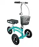 NEW Small Petite Adult All Terrain KneeRover Jr - Steerable Knee Walker Knee Scooter Crutches Alternative in Coastal Teal