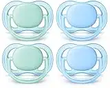 Philips Avent Ultra Air Pacifier 0-6m, blue/green, 4 pack, SCF244/40