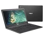 ASUS Chromebook C403 Rugged & Spill Resistant Laptop, 14.0" Anti-Glare HD, 180 Degree, Intel Celeron N3350, 4GB RAM, 32GB eMMC, MIL-STD 810G Durability, Chrome OS, C403NA-C1-CA, Gray