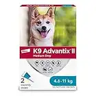 K9 Advantix II Flea and Tick Treatment for Medium Dogs weighing 4.6 kg to 11 kg (10 lbs. to 24 lbs.), Package May Vary