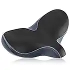 YLG Oversized Comfort Bike Seat Comfortable Replacement Bike Saddle Memory Foam Soft Bike Saddle Waterproof Universal Fit Bicycle Seat for Women Men (a-Outdoor Bike Seat)