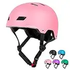 KORIMEFA Casco de Bicicleta para Niños de 3 a 13 años, Casco de Scooter para Niños con Certificación CE para Bebés, Niñas, Niños, Protección para Múltiples Deportes (Rosa, S)