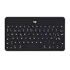 Logitech Keys-To-Go Teclado Inalámbrico Bluetooth para iPhone, iPad, Apple TV, ligero, Ultraportátil, Disposición QWERTY Español, Negro