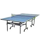 JOOLA Table Tennis Table with Waterproof Net Set| All Weather Aluminum Composite Ping Pong Table for Tournament Quality Play| Indoor & Outdoor Compatible| 10 Minute Easy Assembly, Size: One size, Blue