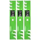 8TEN LawnRAZOR Mower Blade Set for John Deere 145 155C 48 Inch Deck GY20852 AM141035 GX21784 GY20852 (Toothed Mulching)