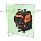 Klein Tools 93PLL Self-Leveling Laser Level, Green 3x360-Deg Planes, Rechargeable Battery, Magnetic Mount, Class II Laser (≤1mW @ 510-530nm) Orange