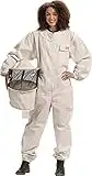 Bees & Co U73 Natural Cotton Beekeeper Suit with Round Veil