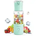 EASEHOLD Portable Vacuum mini Blender for Shakes and Smoothies with 6 Stainless Steel Blades, Fresh Juice Maker Blender Bottle USB Rechargeable, Foam Reduction Technology