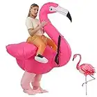 JASHKE Costume de Flamant Rose Déguisement Gonflable Costumes d'halloween Gonflables Déguisements Gonflables Adulte