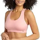 Champion, Infinity Racerback, Moderate Support, Seamless Sports Bra for Women, Pink Bow, X-Large