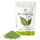 ERBOTECH Te Matcha BIO / Polvo de Té Verde Japonés Orgánico 100 g, Multivitamínico 100% Natural, Vegan. Ideal para Pasteles, Batidos, Thé Helado