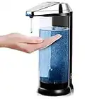 Secura 17oz / 500ml Premium Touchless Battery Operated Electric Automatic Soap Dispenser w/Adjustable Soap Dispensing Volume Control Dial (Chrome)