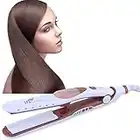 Piastra per Capelli a Vapore,Piastra 2-in-1 per Raddrizzare, piastra capelli lisci Ceramica, Piastra lisciante per capelli Professionale,5 temperature