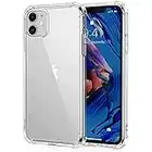 HUSHCO Funda Compatible con Apple iPhone 11 (6.1") 2019 Silicona Carcasa (Transparente)