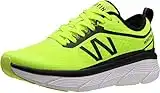 WHITIN Men’s Cushioned Running Fitness Workout Shoes Sports Jogging for Male Athletic Gym Size 9.5 Breathable Lightweight Road Oversized Midsole Platform Sneakers Indoor Cross Training Walking Green 43