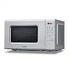 COMFEE' 700w 20 Litre Digital Microwave Oven with 6 Cooking Presets, Express Cook, 11 Power Levels, Defrost, and Memory Function - Grey - CM-E202CC(GR)