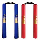 Fayscingo 2 Pack Nunchakus di Schiuma Pratica Imbottita di Sicurezza Nunchakus Nunchucks di Arti Marziali per Bambini e Principianti