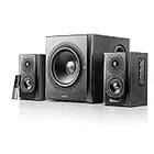 Edifier S351DB Bookshelf Speaker and Subwoofer 2.1 Speaker System Bluetooth V5.0 aptX Wireless Sound for Computer Rooms, Living Rooms & Dens