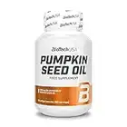 BioTechUSA Pumpkin Seed Oil, Suplemento dietético en cápsula de gelatina blanda que contiene aceite de semilla de calabaza, 60 cápsulas