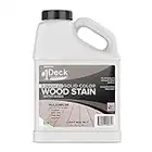 #1 Deck Wood Deck Paint and Sealer - Advanced Solid Color Deck Stain for Decks, Fences, Siding - 1 Gallon (Light Walnut)