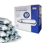 ICO 10pcs 12g, CO2 Cartridge for Use with Airsoft Guns, Airsoft Pistol, Air Rifle, CO2 Gun, C02 Cartridges Non-Threaded