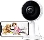 ARENTI Hundekamera mit App 1080P, Überwachungskamera Innen WLAN 2,4 GHz, Nachtsicht, IP Kamera mit 2-Wege-Audio, Kamera kompatibel mit Alexa & Google Assistant für Babys/Haustierkamera