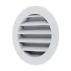 calimaero WSGG Air Vent Cover 4 inch Extractor Fan Air Vent Covers for Walls Inside or External Fixed Louvre with Fine Insect Mesh 100 mm