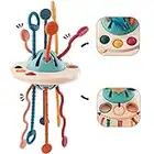 Montessori Toys for 18M+, Food Grade Silicone Pull String Activity Toy, Sensory Toys for Toddlers, Travel Toys for Babies, Baby Toys Fine Motor Skills Toys Gift for 18m+