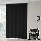 DREAM ART Anywhere Portable Blackout Curtain/Adjustable Blackout Shades/Temporary Blackout Blinds with Suction Cups for Nursery,Children Kids Bedroom or Travel Use,Dark Black,W51xL71Inch(130X180cm…