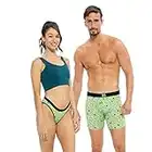 Warriors & Scholars W&S Matching Underwear for Couples - Couples Matching Undies, Avocado, Boxer Briefs, Large