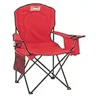 Coleman Portable Quad Camping Chair with Cooler , Red, 37" x 24" x 40.5"