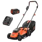 BLACK+DECKER Tondeuse 33 cm Sans Fil, Tondeuse à Gazon Electrique 36V Livrée avec Batterie 2,5 Ah