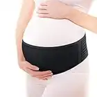 Hivool Maternity Belt Pregnancy Support Belt Bump Band, Breathable Comfortable,Relieve Back/Pelvic/Sacroiliac Pain (One Size Beige & Pink & Black & Grey)