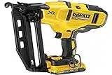 DeWalt DCN660D2-QW Clavadora de acabado sin escobillas XR 18V con 2 baterías Li-Ion 2, Set de 2 Piezas