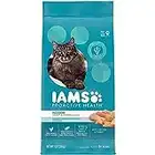 IAMS PROACTIVE HEALTH Adult Indoor Weight Control & Hairball Care Dry Cat Food with Chicken & Turkey Cat Kibble, 7 lb. Bag