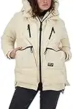 alife & kickin Rachelak A Coat Cappotto Invernale da Donna, con Calda Imbottitura, Taglie XS-XXL, Crema, S