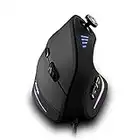 zelotes Mouse Gaming Verticale con Joystick,10000 DPI Mouse Ergonomico,11 Pulsanti Programmabili, Mouse Ottico,Mouse da Gaming,Mouse con Filo USB Pro PC,Mac