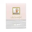 Pearhead Hello Beautiful, First 5 Years Baby Memory Book with Photo Insert, Pink