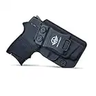 IWB Tactical KYDEX Gun Holster Pistola Softair Fondine Fits: Smith & Wesson M&P Bodyguard 380 / Laser S&W BG380 Pistol Case Inside Concealed Carry Holster Guns Accessories (Black, Right Hand Draw)