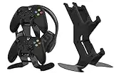 Support de Manettes de Jeu, Porte de Manette et Casque pour Xbox Series/Xbox One/PS5/PS4/Switch Universel Contrôleur de Jeu et Accessoires de Casque, Support d'organisation de Bureau en Métal